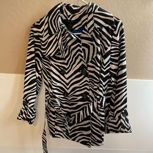Zebra Print Pea coat